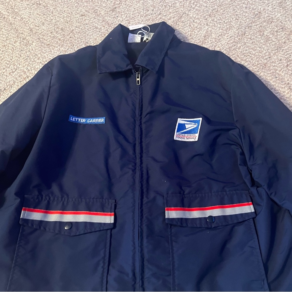 USPS Letter Carrier Jacket XL USA Made Full Zip Lightweight